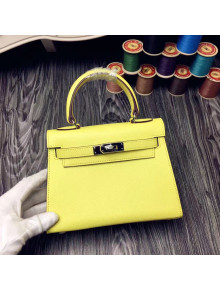 Hermes Original Epsom Leather Kelly 20cm Mini Bag Yellow