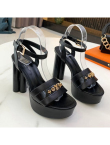 Louis Vuitton Podium Monogram Studs Platform Sandal Black 2021