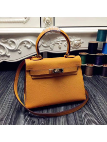 Hermes Original Epsom Leather Kelly 20cm Mini Bag Ginger