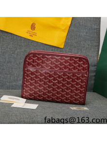 Goyard Jouvence MM Toiletry Clutch Bag Burgundy 2022