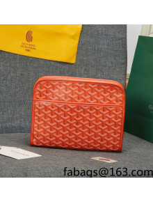 Goyard Jouvence MM Toiletry Clutch Bag Orange 2022