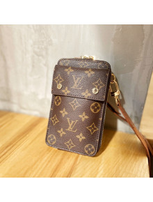 Louis Vuitton Men's Phone Pouch in Brown Monogram Canvas M80466 2021