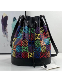 Gucci GG Psychedelic Bucket bag 598149 Black/Multicolor 2020