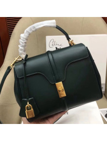 Celine Smooth Calfskin Small 16 Bag Green 2019