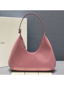 By Far Amber Pink Semi Patent Leather Hobo Bag 2020