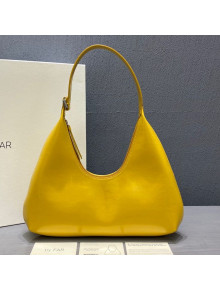 By Far Amber Yellow Semi Patent Leather Hobo Bag 2020