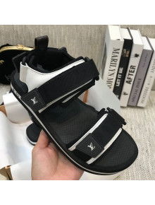 Louis Vuitton Arcade Flat Strap Sandal Black 2021