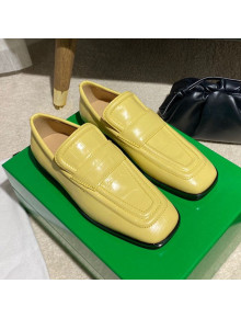 Bottega Veneta Loafers in White Crocodile Calfskin Yellow 2020