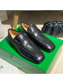 Bottega Veneta Loafers in White Crocodile Calfskin Black 2020