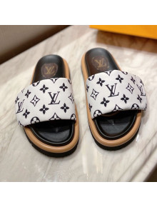 Louis Vuitton Pool Pillow Comfort Monogram Nylon Slide Sandals White 2021