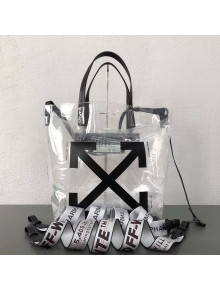 Off-White Black Leather & PVC Tote 2018