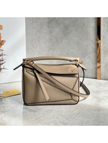 Loewe Puzzle Mini Bag in Litchi-Grained Calfskin Sand Beige 2022 10173