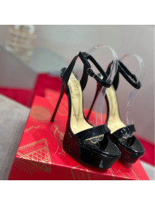 Christian Louboutin Patent Leather High Heel Platform Pumps 15cm Black 2022