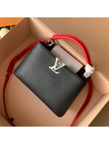 Louis Vuitton Capucines BB Top Handle Bag M53678 Black/Red 2019