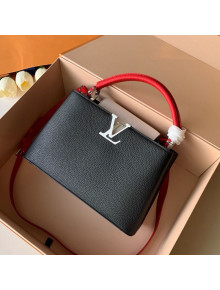 Louis Vuitton Capucines PM Top Handle Bag M53678 Black/Red 2019