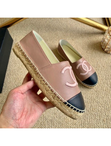 Chanel Leather Embroidered CC Espadrilles Pink 2020