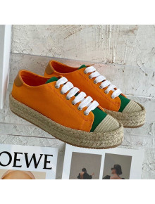 JW Anderson Canvas Espadrille Sneakers Orange 2021