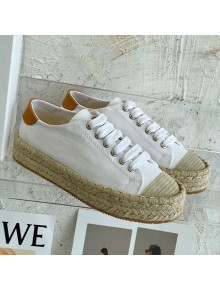 JW Anderson Canvas Espadrille Sneakers White 2021