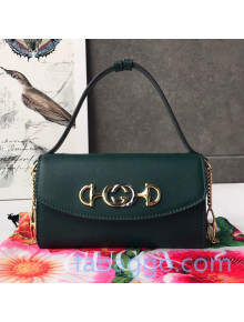 Gucci Zumi Smooth Leather Mini Bag 564718 Green 2020