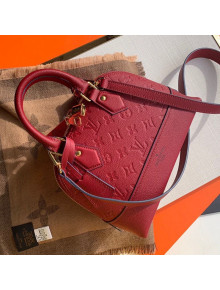 Louis Vuitton Sac Neo Alma BB Monogram Empreinte Leather Bag M44866 Red 2019