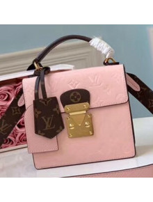 Louis Vuitton Spring Street Top Handle Bag in Red Vernis Leather M90468 Ligh Pink 2019