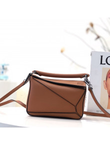 Loewe Puzzle Mini Bag in Smooth Calfskin Clay Brown 2022 10173