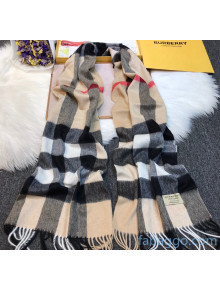 Burberry Cashmere Check Scarf Khaki 2020