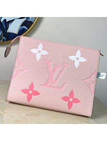 Louis Vuitton Gradient Monogram Leather Toiletry Pouch 26 M80504 Pink 2021