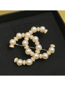 Chanel Pearl CC Brooch AB5627 2021