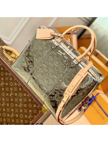 Louis Vuitton Neo Porte Documents Voyage Messenger Bag in Silver Monogram Mirror Canvas M58755 2021