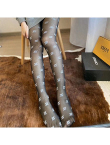 Fendi All-over FF Tights Black/White 07 2019