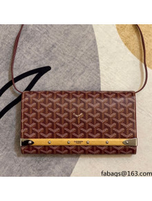 Goyard Clutch Bag 020176 Burgundy 2021