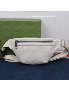 Gucci GG Embossed Belt Bag 658582 White 2021