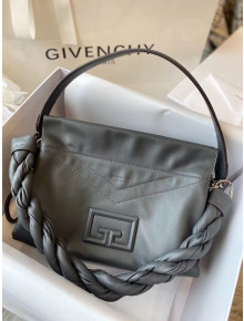 Givenchy ID 93 Large Shoulder Bag in Smooth Leather Grey 2020