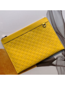 Louis Vuitton Discovery Pochette Damier Infini Leather Pouch N60112 Yellow 2019