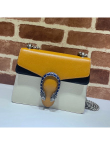 Gucci Dionysus Leather Mini Chain Bag 421970 Orange/White 2021