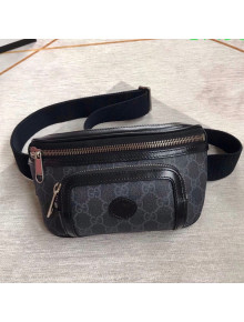 Gucci Canvas Belt Bag with Interlocking G 682933 Black 2021