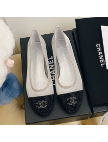 Chanel Mesh Crystal Ballerinas Silver 2020