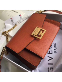 Givenchy Small GV3 Bag in Grained and Suede Leather Tan 2018