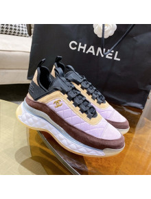 Chanel Suede Sneakers G38501 Pink 2021 111125