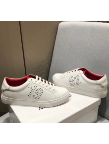 Givenchy 1952 White Calf Leather Sneaker Red 2019