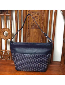 Goyard Leather and Canvas Shopping Bag Blue