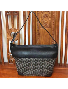 Goyard Leather and Canvas Shopping Bag Black