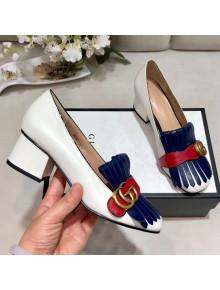 Gucci Leather Mid-heel Pump 408208 White 2019