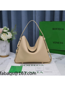 Bottega Veneta Cradle Calfskin Shoulder Bag 680057 Porridge Nude 2021 