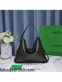 Bottega Veneta Cradle Calfskin Shoulder Bag 680057 Black 2021 