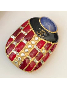 Chanel Resin Stones Beetle Brooch AB1995 2019