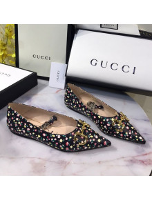 Gucci Liberty London Floral Ballet Flat Black 2020