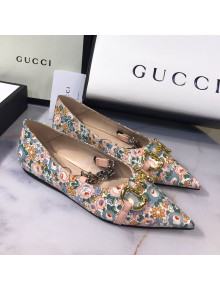 Gucci Liberty London Floral Ballet Flat Pink 2020