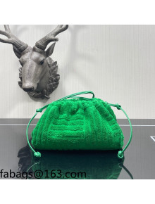 Bottega Veneta Mini Pouch Sponge Crossbody Bag 585852 Grass Green 2021